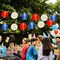 4th of July Decorations - Red White and Blue Lantern String Lights